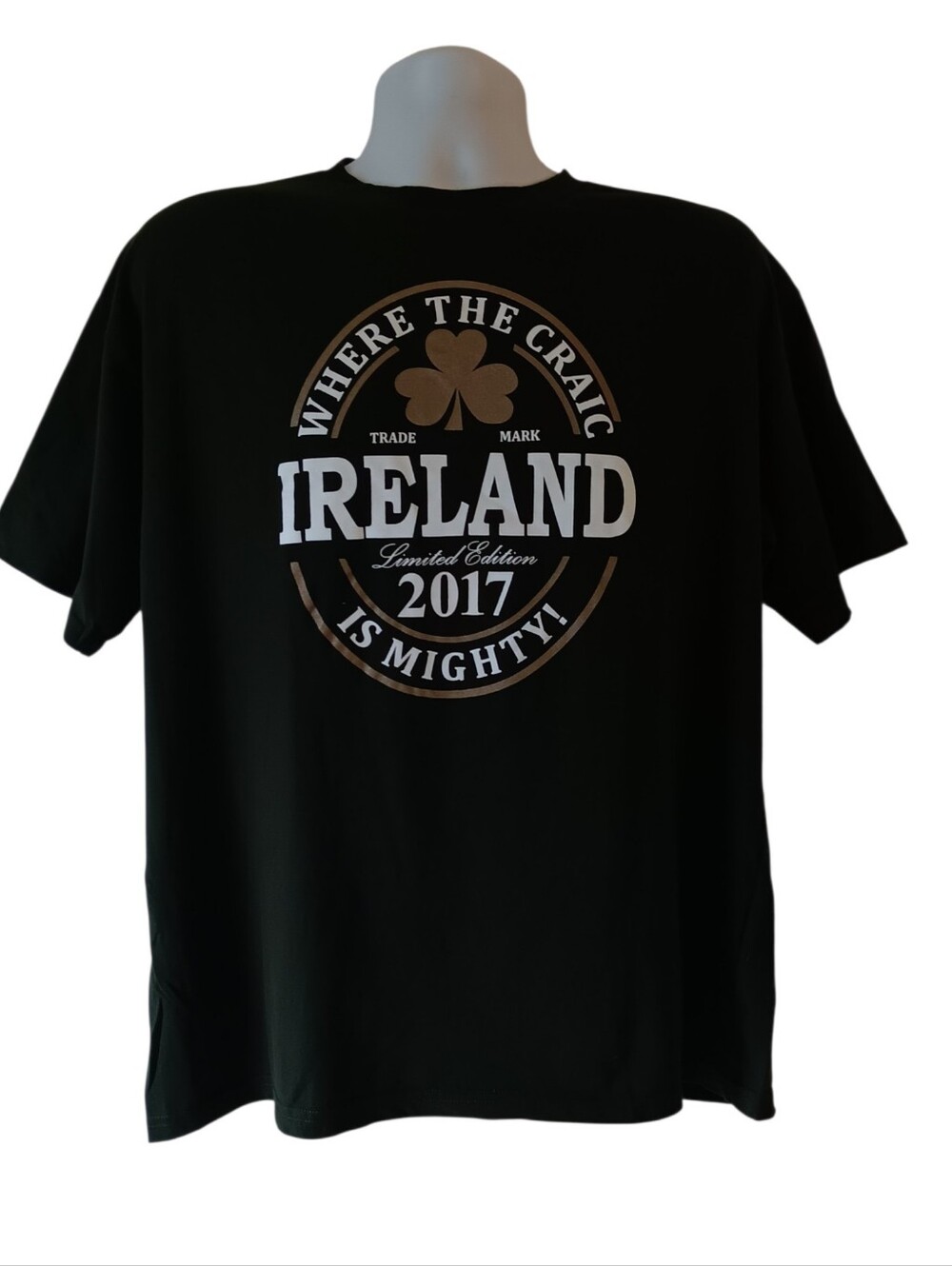 Ireland Craig men's dark green short-sleeve cotton t-shirt Size XL